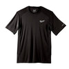 POLERA MANGA CORTA NEGRA WORKSKIN MILWAUKEE TALLA S 414B-S