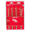 JUEGO DE BROCAS MADERA SPEED FEED 4PZS MILWAUKEE 48-13-0400