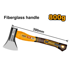 HACHA INGCO CABEZA FORJADA MGO FIBRA DE VIDRIO 800 GRS # HAX081800