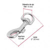 MOSQUETON C/DESTORCEDOR FIERO (TRUPER) DE ZINC 2" #BDZ-2 (BANZ-2) (44029)