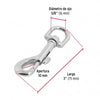 MOSQUETON C/DEST. FIERO (TRUPER) ZINC 3" #BDZ-3-1/2 (BANZ-3.1/2) (44031)