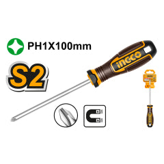 ATORNILLADOR INGCO PHILLIPS PTA.1 MAGNETICO 100 MM # HSDPH1100