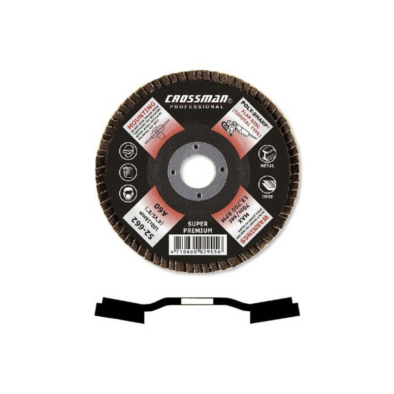 DISCO OXIDO ALUM. CROSSMAN CONICO 180X222 GR.40 #52691 (OF)