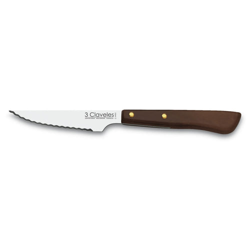 CUCHILLO TRES CLAVELES # 1500 INOX MGO MAD 10.5CM CHULETERO