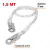 CUERDA DE SEGURIDAD TRUPER 1.5 MT. 2 GANCHOS #CAB-5489-15 (14435)
