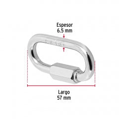 ESLABON RAPIDO FIERO (TRUPER) 1/4" # BSE-1/4 (BANSE-1/4) (44022)