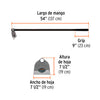 AZADON TRUPER FORJADO # 1 1.6 LBS C/MANGO FIBRA # AL-1M (10615)