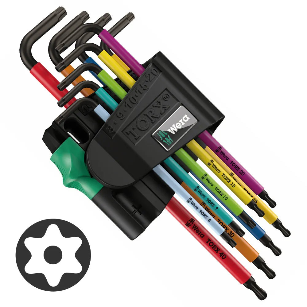Set de Llaves Torx BO B967/9 Multicolor 9 Piezas Wera