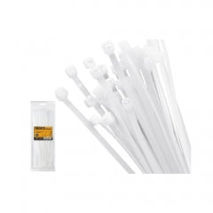 AMARRA PLASTICA INGCO BLANCA BOLSA 100 PZAS. LARGO 550 MM # HCT55090(OF)