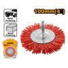 ESCOBILLA INGCO CIRCULAR DE NAILON P/TALADRO 4" #WB41005(OF)