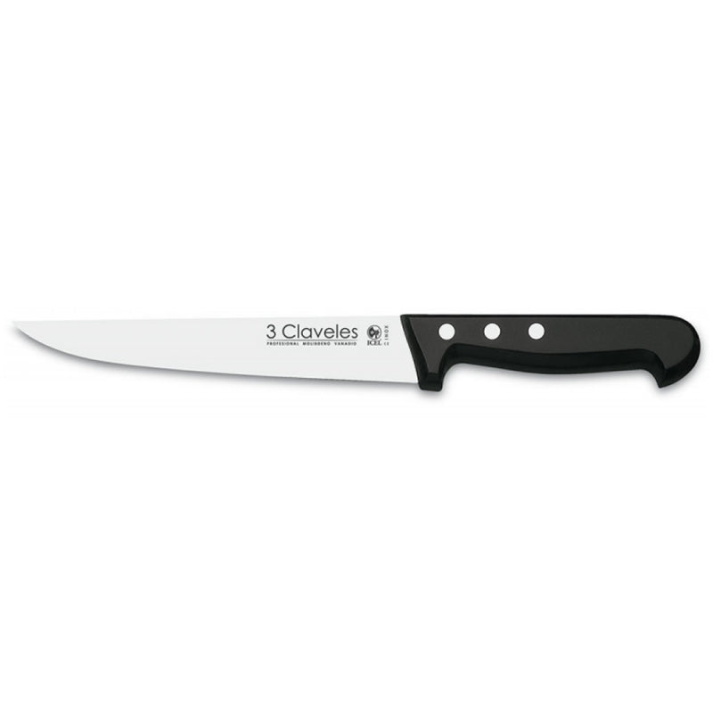 CUCHILLO TRES CLAVELES # 939 INOX MGO ABS 18CMS COCINA
