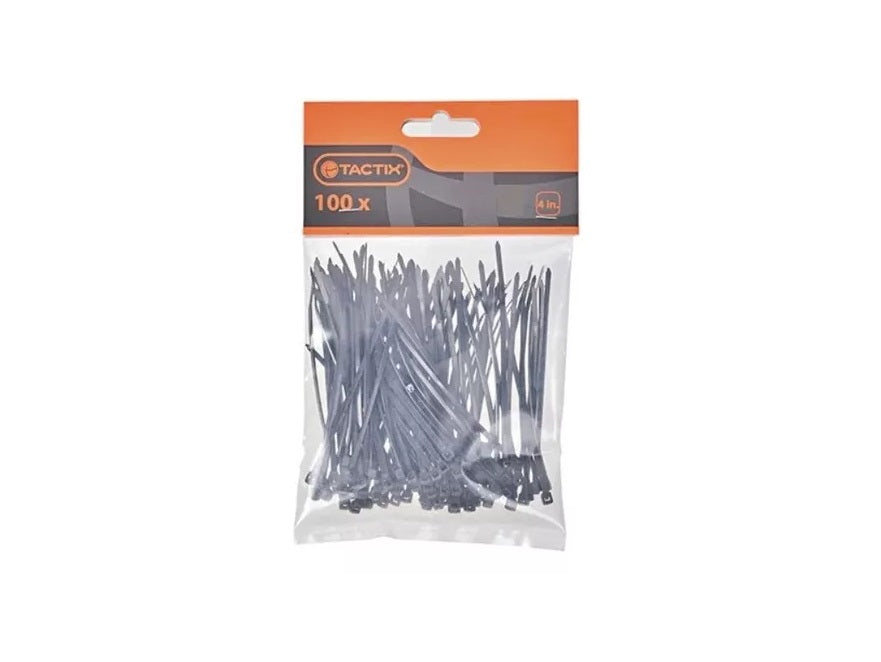 AMARRA PLASTICA TACTIX # 408031 NEGRA BOLSA 100 PZAS.LARGO 350MM