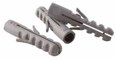 TARUGOS PLASTICOS S-4 4 X 20 MM (Caja de 100 pzas.)