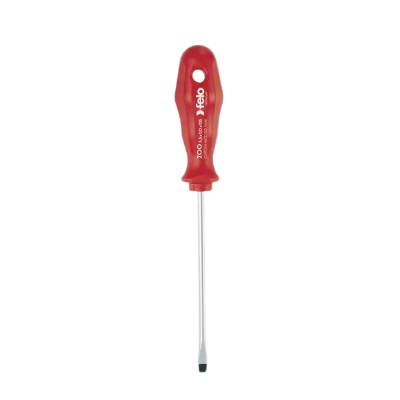Destornill.plano 8.0x175mm m/rojo (20008690) - FELO