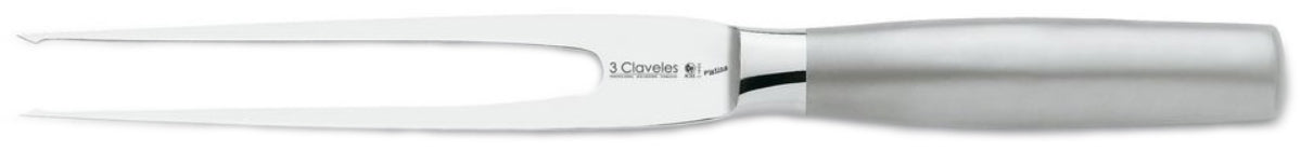 TENEDOR TRES CLAVELES # 1620 INOX.FORJ.PLATINA 20 CMS