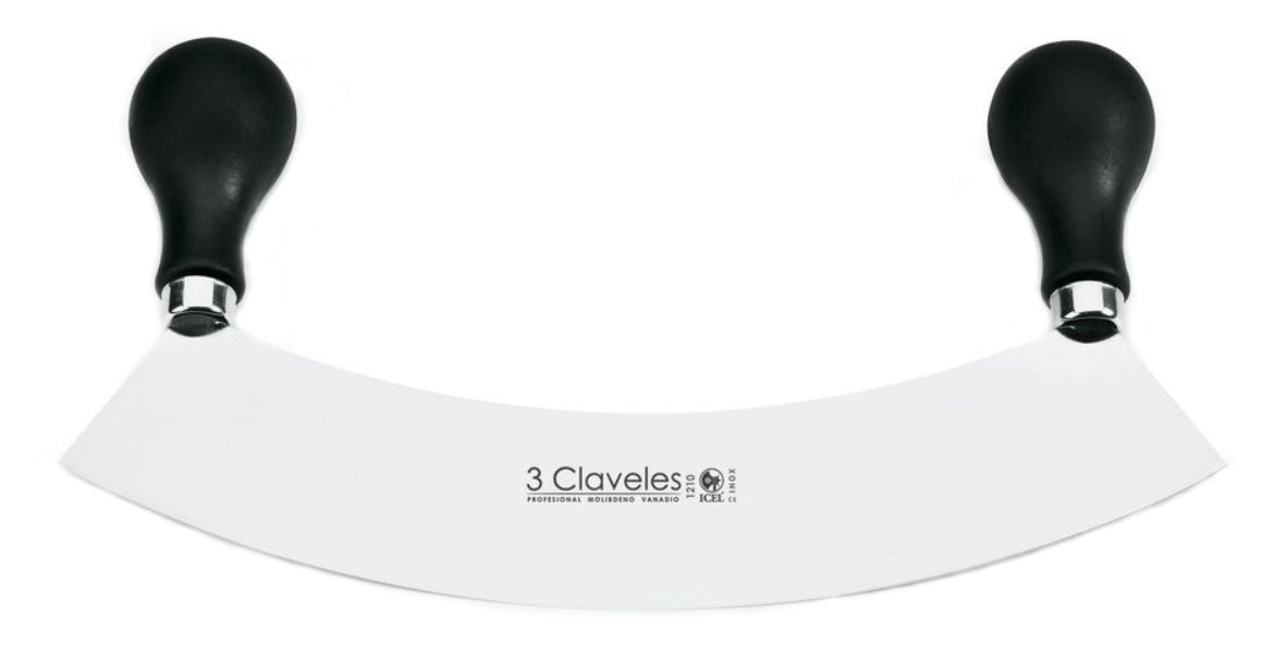 CUCHILLO TRES CLAVELES # 1211 INOX UNIBL 27 CMS DOS/MGOS P/VERDURA