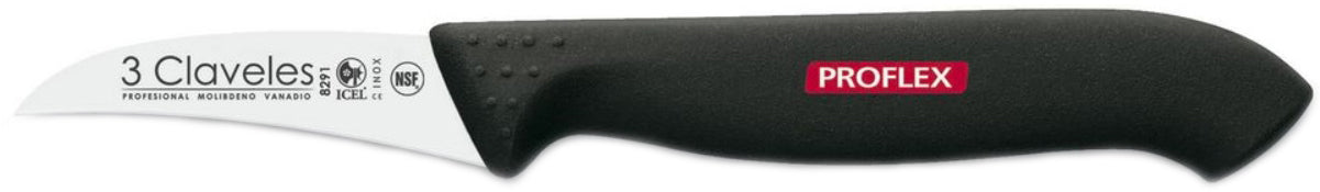 CUCHILLO TRES CLAVELES # 8291 INOX PROFLEX MONDADOR 6 CMS (OF)