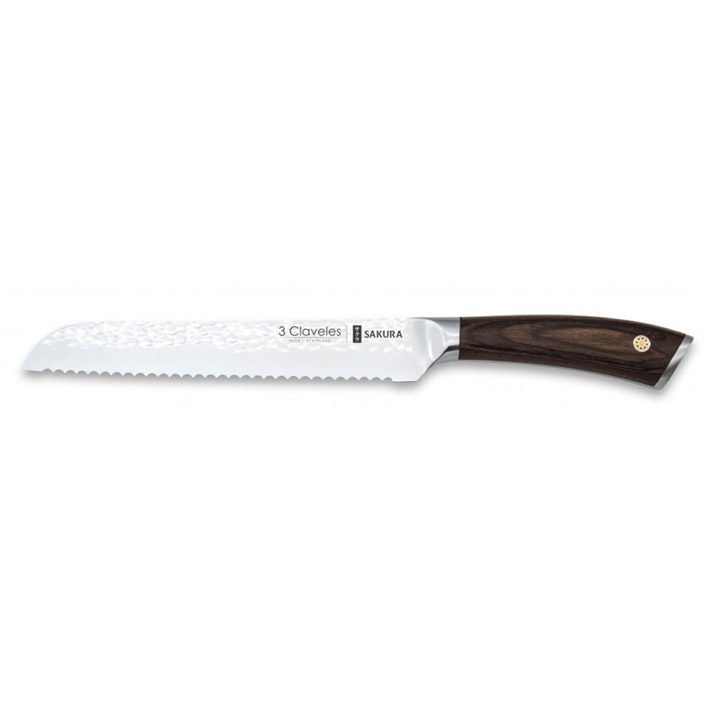 CUCHILLO TRES CLAVELES FORJADO #1017 SAKURA PANERO 19.0 CMS