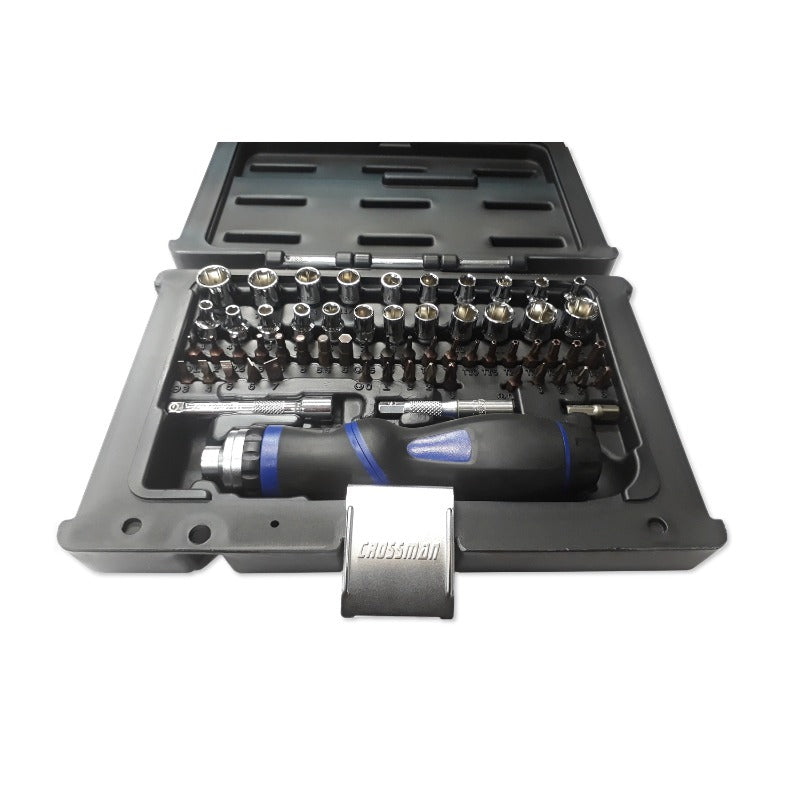 DADO Y PUNTAS CROSSMAN 1/4 DR # 87-012 JGO.61 PZAS.(OF)
