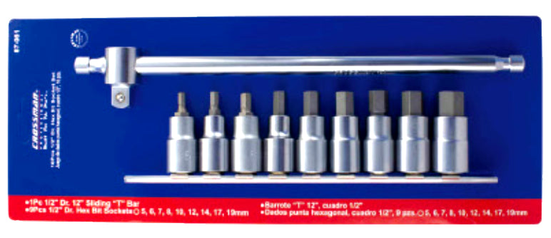 DADO CROSSMAN PTA.HEXAG.# 87-061 1/2 DR JGO. 10 PZS EN DISPLAY