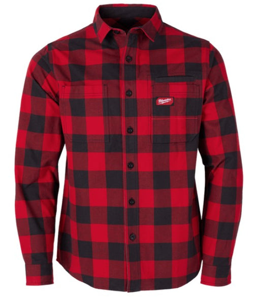 CAMISA FRANELA GRIDIRON ROJA TALLA M MILWAUKEE