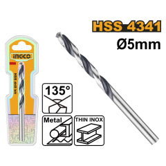 BROCA PARA METAL HSS INGCO 5 MM # DBT1200504