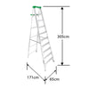 ESCALERA ALUMINIO TIJERA 10 PELDAÑOS CUPRUM