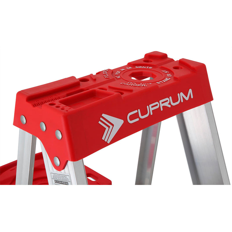 ESCALERA ALUMINIO TIJERA 1.22 MTS 4 PELDAÑOS 150 KG CUPRUM