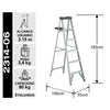 ESCALERA ALUMINIO TIJERA 6 PELDAÑOS CUPRUM
