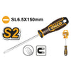 ATORNILLADOR INGCO INDUSTRIAL PUNTA PLANA 6.5X150MM # HSDSL6150
