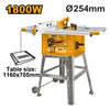SIERRA DE BANCO INGCO INDUSTRIAL C/RUEDAS 10" 1800 WATTS # TS180028