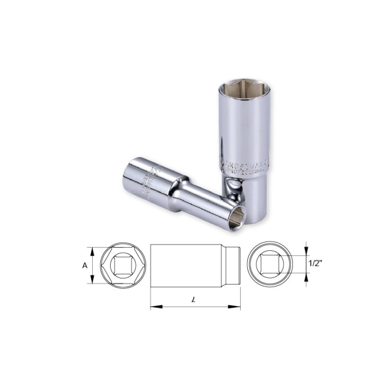 DADO LARGO CROSSMAN 6 PTA 1/2 DR #96-434-26 MM