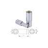 DADO CROSSMAN 1/4 DR 6 PTA. LARGO 14 MM # 96-289