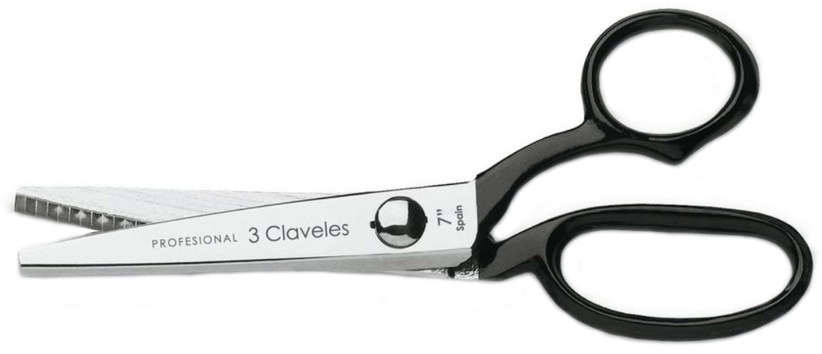 TIJERA TRES CLAVELES # 82 - 8.5" ZIG ZAG