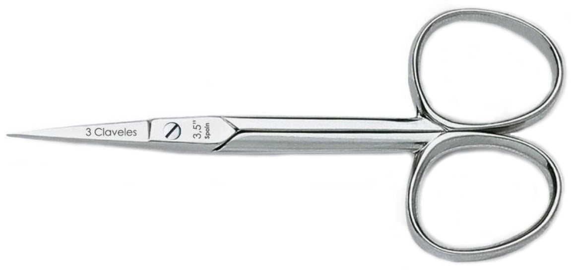 TIJERA TRES CLAVELES # 2000 - 3.5" RECTA MANICURA