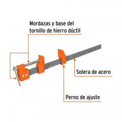 PRENSA TRUPER TIPO SARGENTO 60 CMS. # S2 (17735)