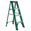 ESCALERA FIBRA VIDRIO TIJERA 1.22 M. 4 PELDAÑOS CUPRUM