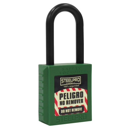 CANDADO STEELPRO DIELECTRICO VERDE