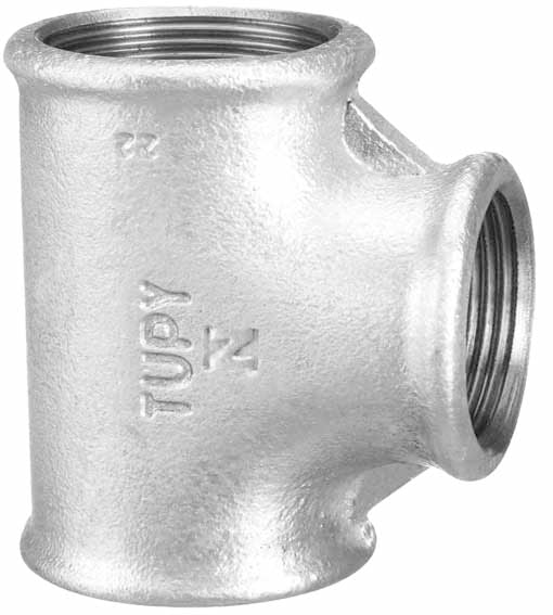 TEE GALV. 2.1/2" TUPY (ISO 9002)