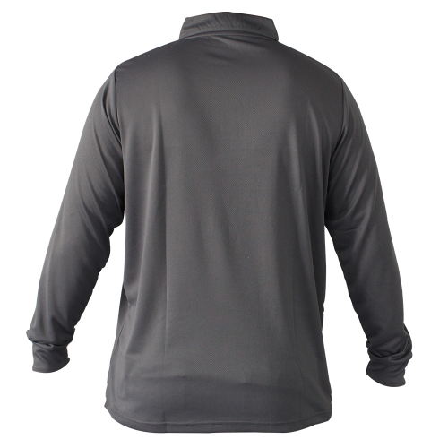POLERA COOLDRY QUEBEC MANGA LARGA GRIS S