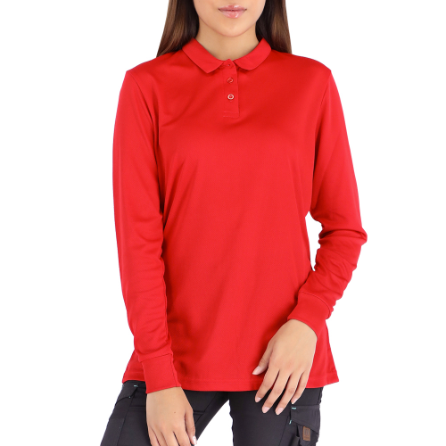 POLERA COOLDRY QUEBEC MANGA LARGA MUJER ROJO XL