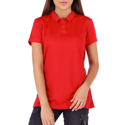 POLERA COOLDRY QUEBEC MANGA CORTA MUJER ROJO L