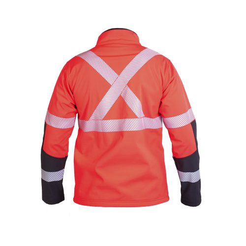 CHAQUETA SOFTSHELL HW OKLAN ROJO FLUOR XL