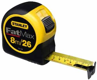 HUINCHA STANLEY # 33-726 8 MTS. HOJA 32 MM(OF)