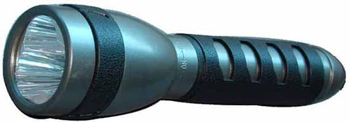 LINTERNA CHINA MANGO CAUCHO LED N° HS-5918S 3 PILAS 2A (OF)