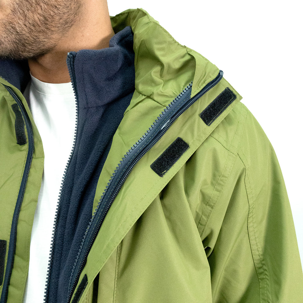 PARKA DESMONTABLE QUEBEC OTTAWA 3 EN 1 VERDE OLIVA XXXL
