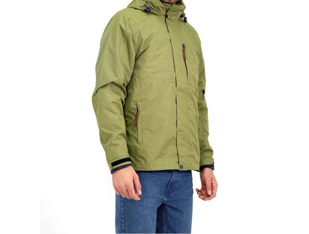 PARKA DESMONTABLE QUEBEC OTTAWA 3 EN 1 VERDE OLIVA XXXL