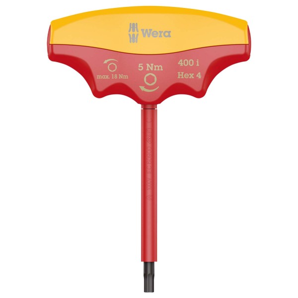 Llave de Torque T aislada 400i Destorpar 5Nm 1000V VDE Wera