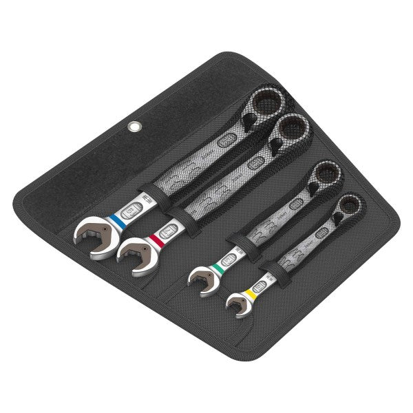 Set de llaves corona con chicharra Joker switch 6001 4 Piezas Wera