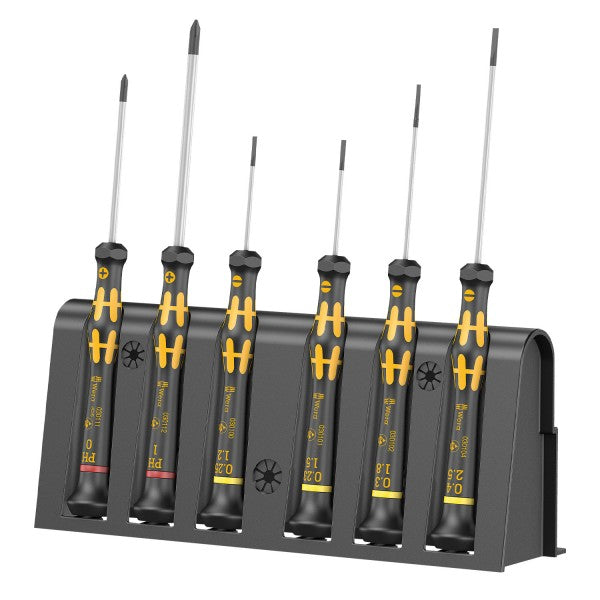 Set de Micro destornilladores antiestáticos Kraftform 1578 A/6 ESD 6 piezas 1000V VDE Wera